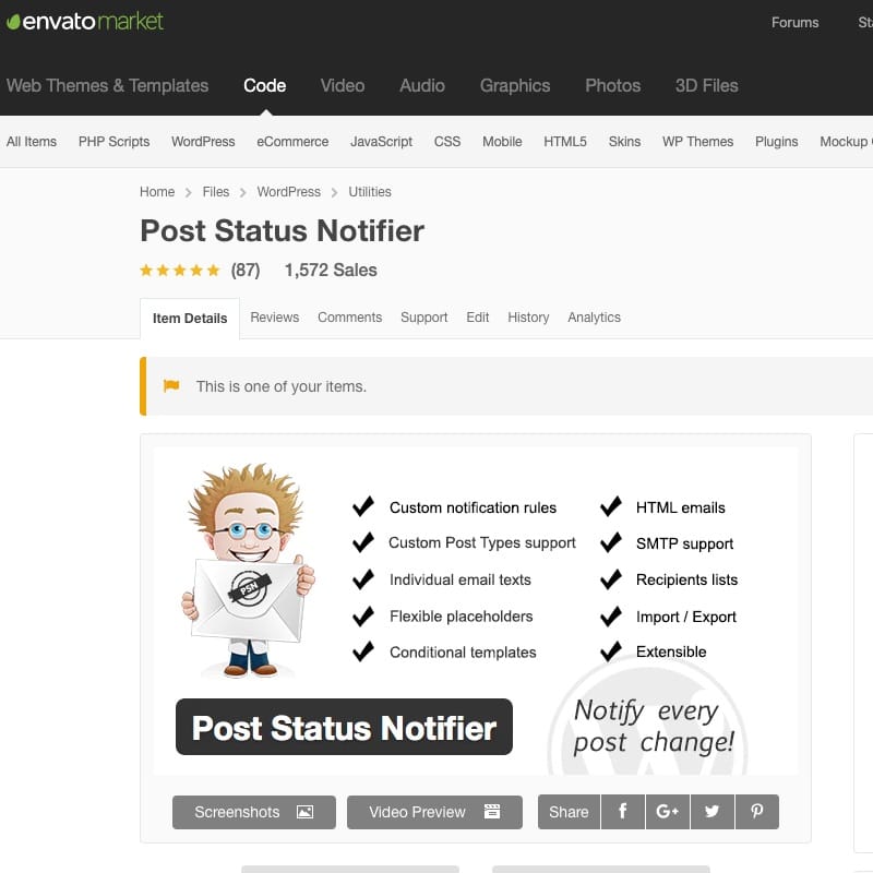 Post Status Notifier